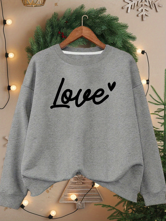 LOVE women's plus size sweatshirt