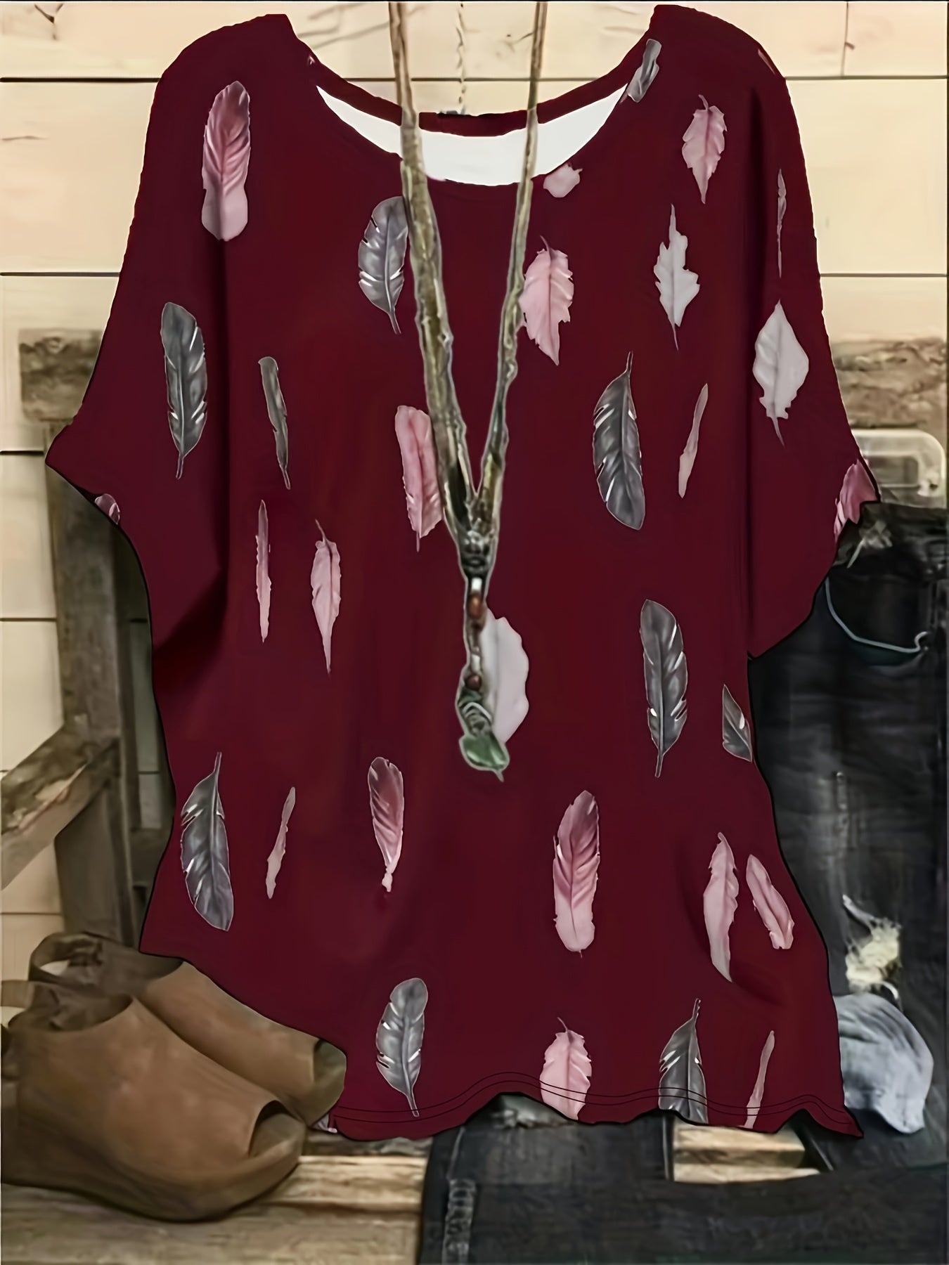 Plus Size Women's Fashion O-Neck T-Shirt
