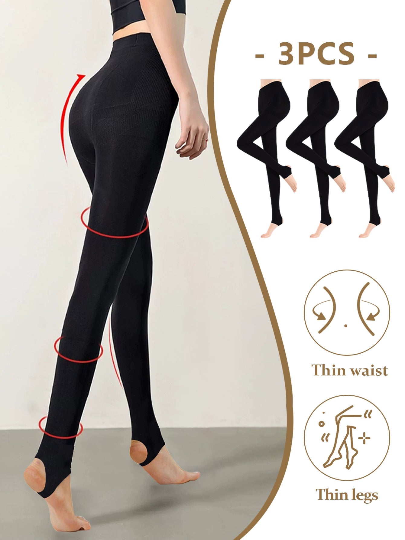 3pcs Set Autumn/Winter Compression Leggings
