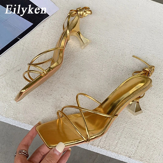 Gladiator Lace-Up Sandals - Summer Casual Style