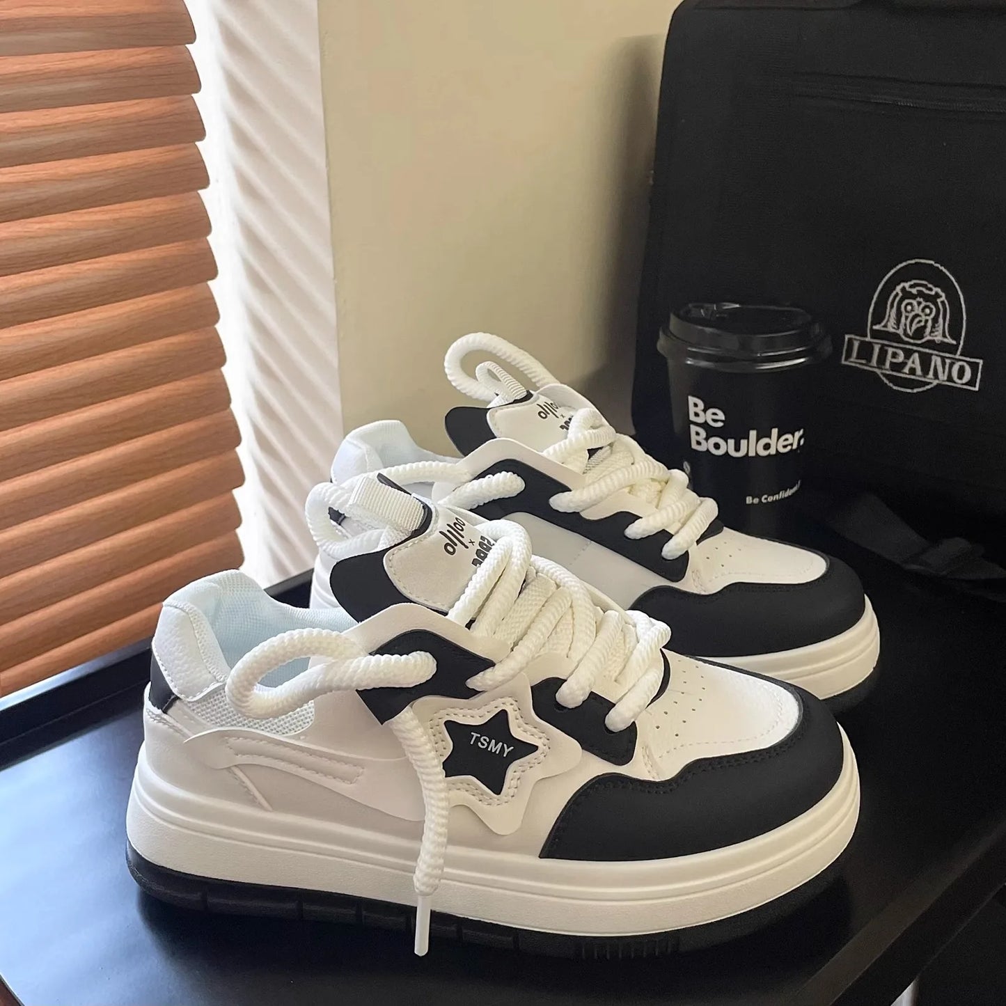 Star Platform Sneakers - Running & Tennis Style