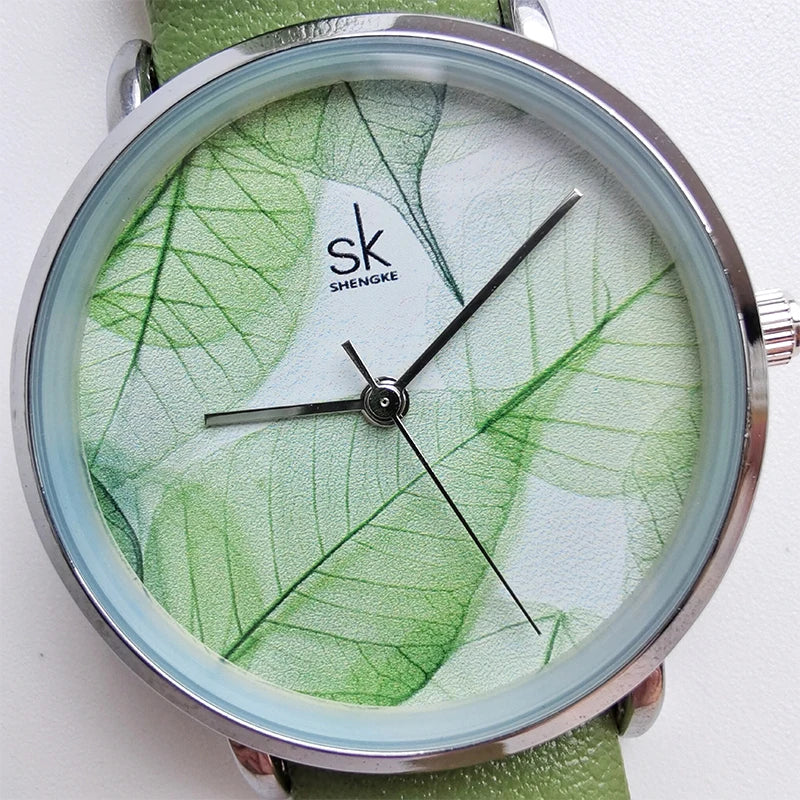 Lily Ultra Thin Green Watch