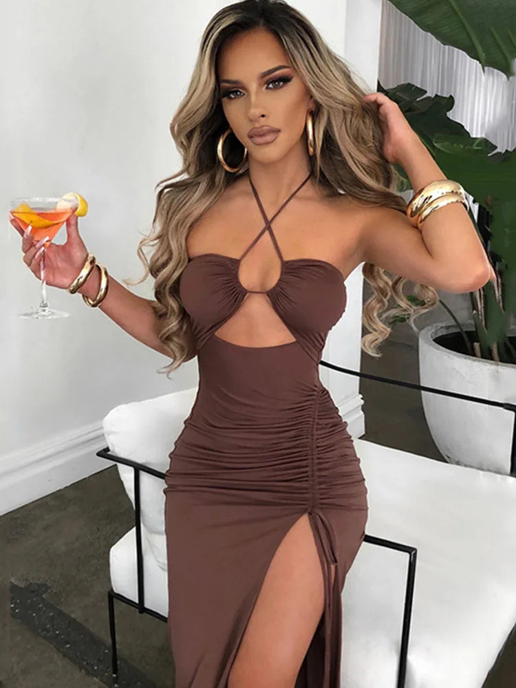Sexy Midi Backless ROBE