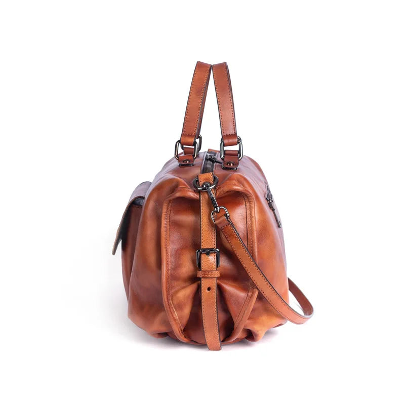 Johnature Retro Genuine Leather Bag