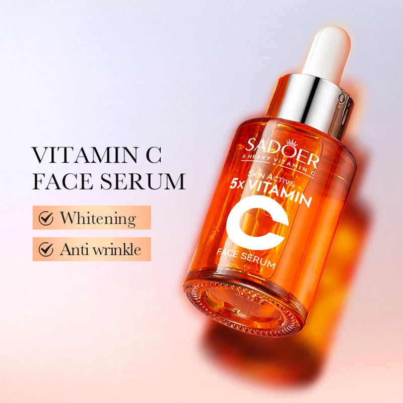 HQ Vitamin C Skin Care Set – 6pcs Moisturizing Cream, Cleanser, Serum & Eye Cream