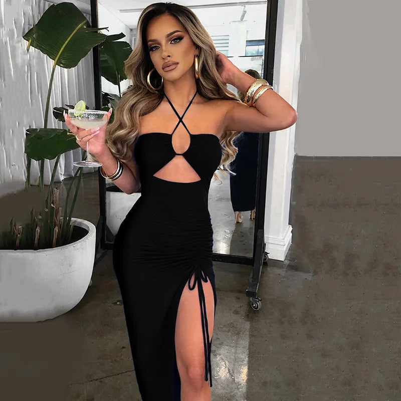 Sexy Midi Backless ROBE