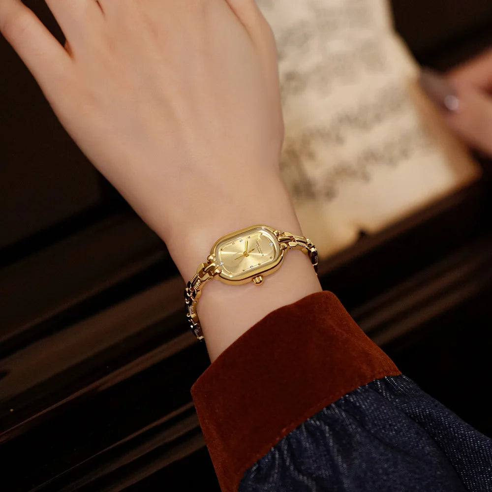 Sophia Gold Oval Watch