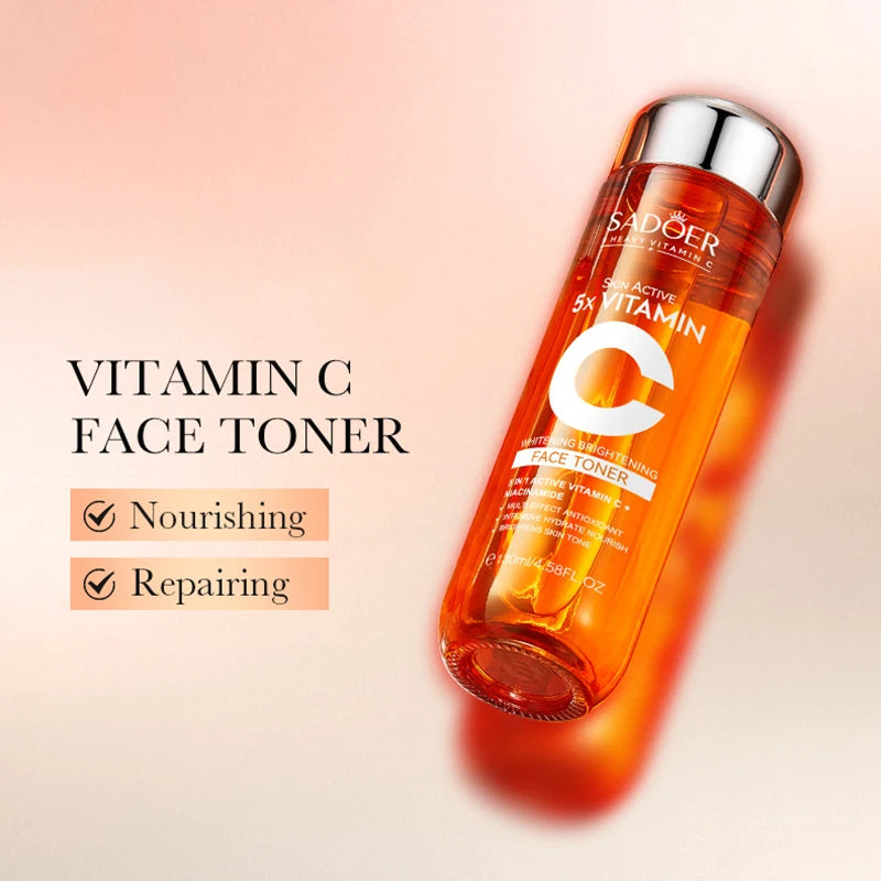 HQ Vitamin C Skin Care Set – 6pcs Moisturizing Cream, Cleanser, Serum & Eye Cream