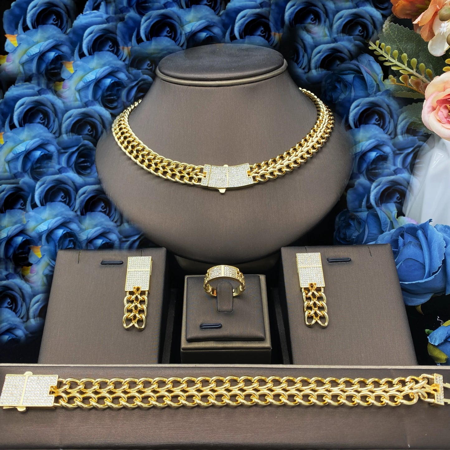 Mia JRH Gold-Plated Jewelry Set