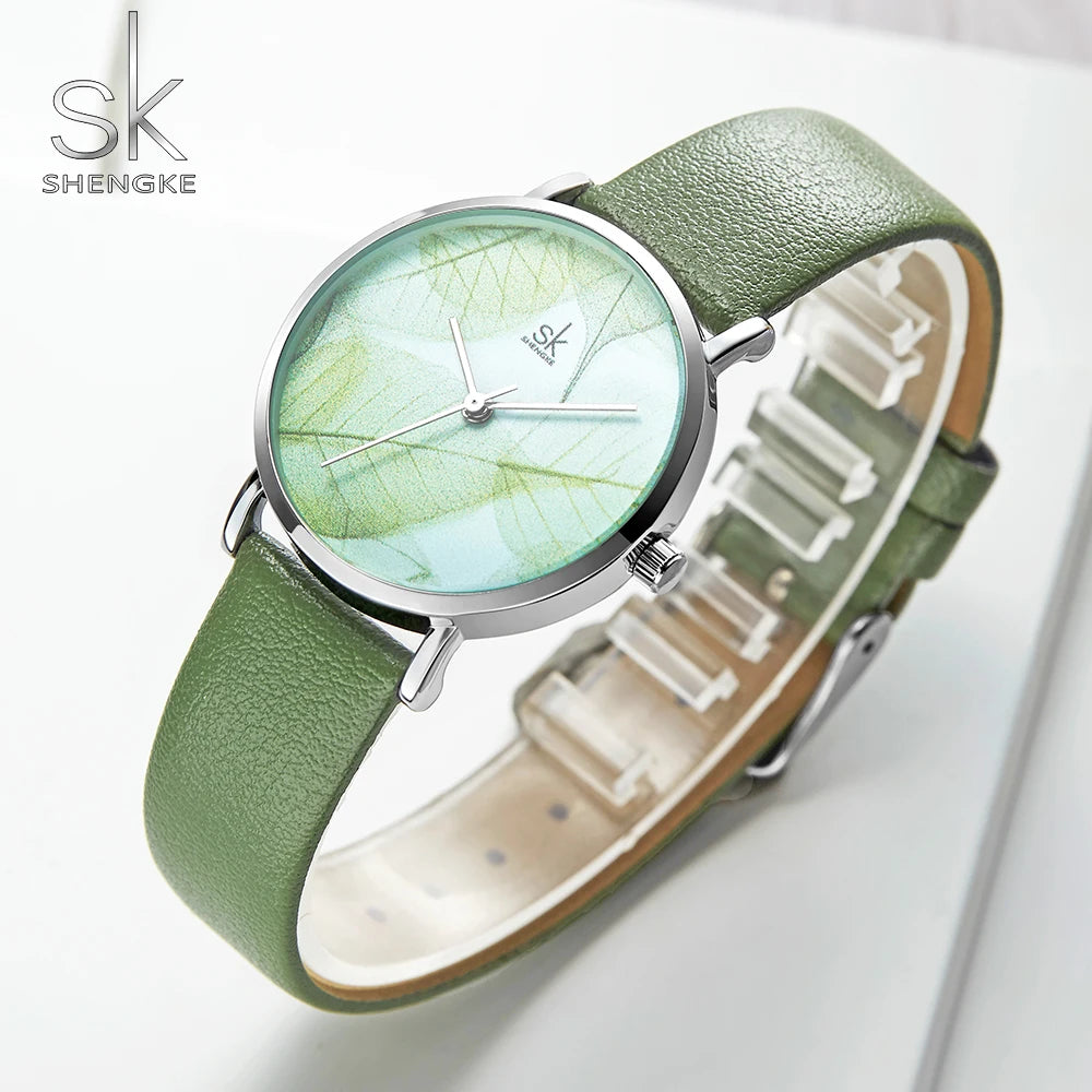 Lily Ultra Thin Green Watch