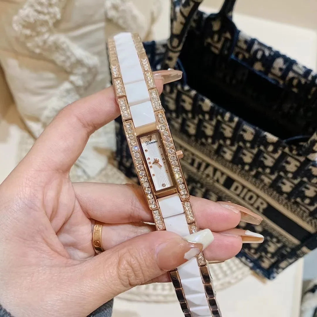 Isabella Crystal Ceramic Watch