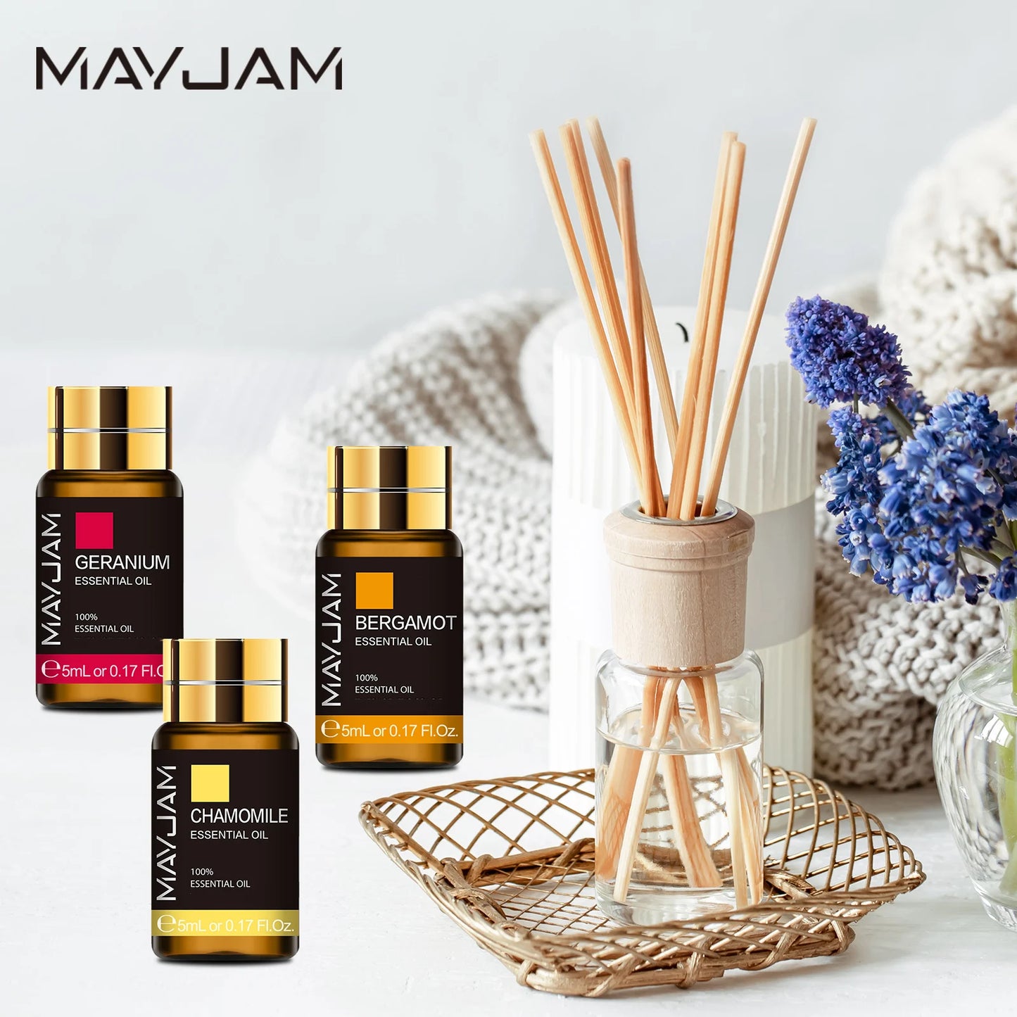 20pcs Natural Essential Oils Gift Set – Lavender, Eucalyptus, Mint & More