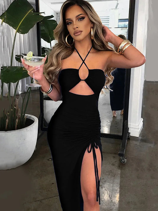 Sexy Midi Backless ROBE