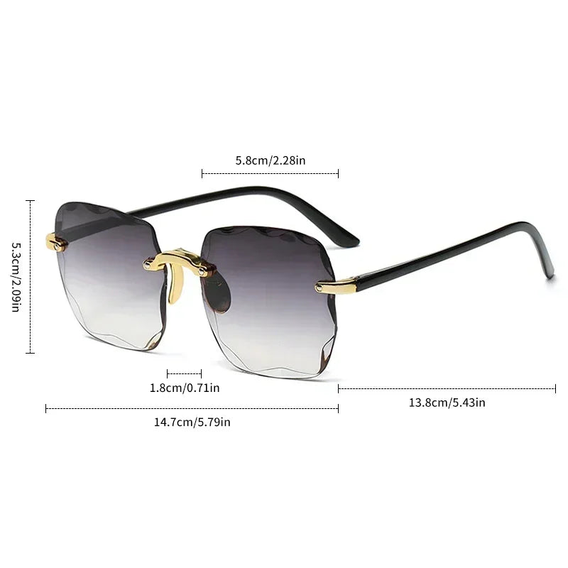 Lena Luxury Frameless Sunglasses