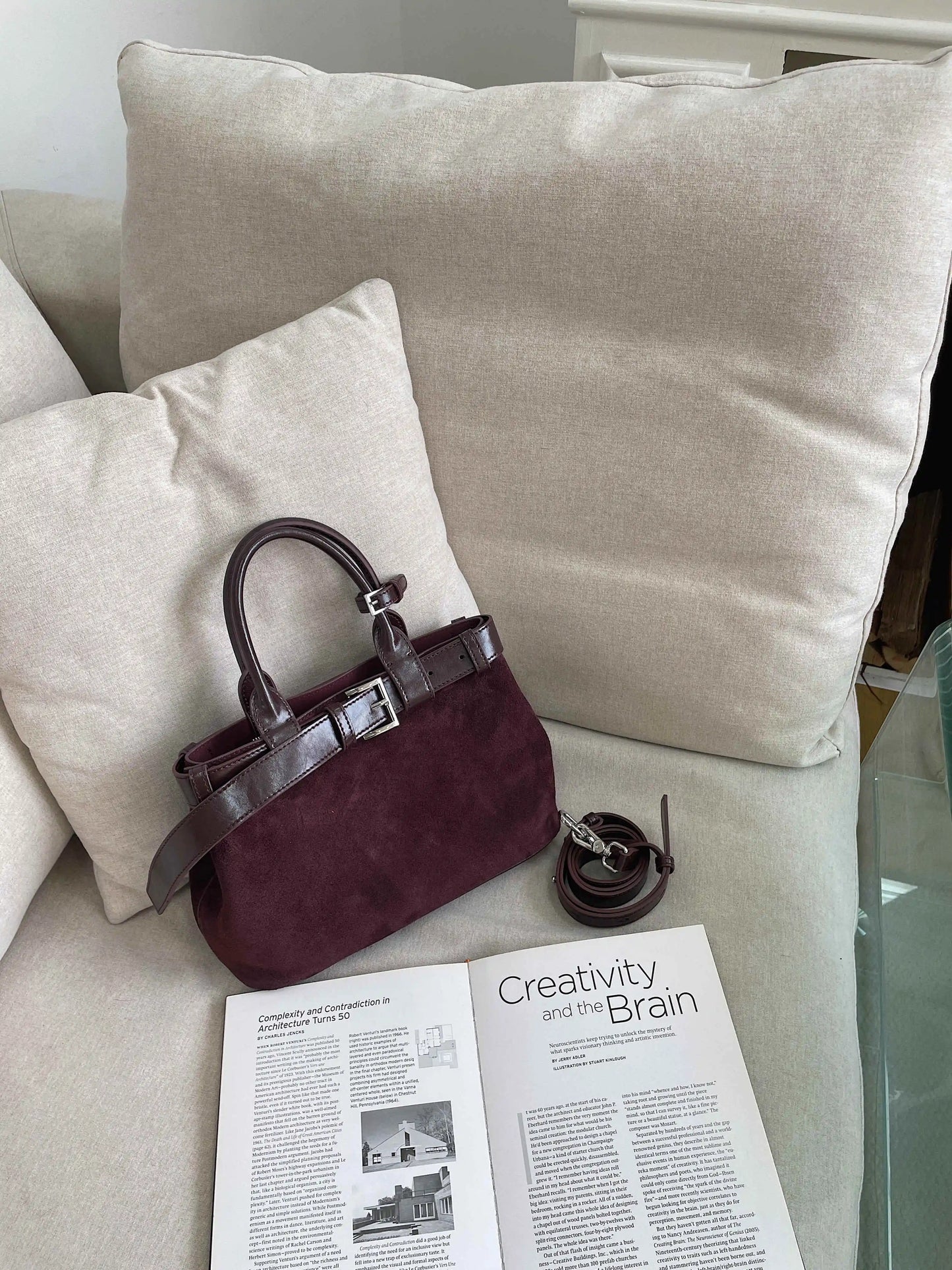 Olivia Motingsome Warm Winter Suede Bag