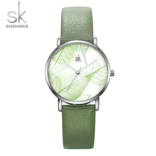 Lily Ultra Thin Green Watch