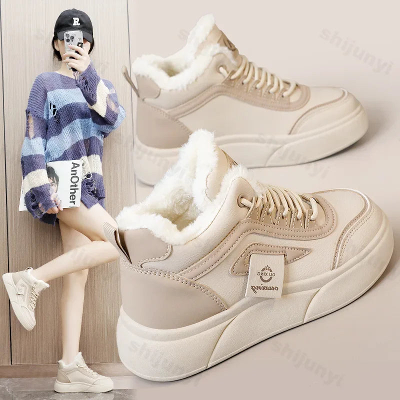 Plush High Top Winter Sneakers