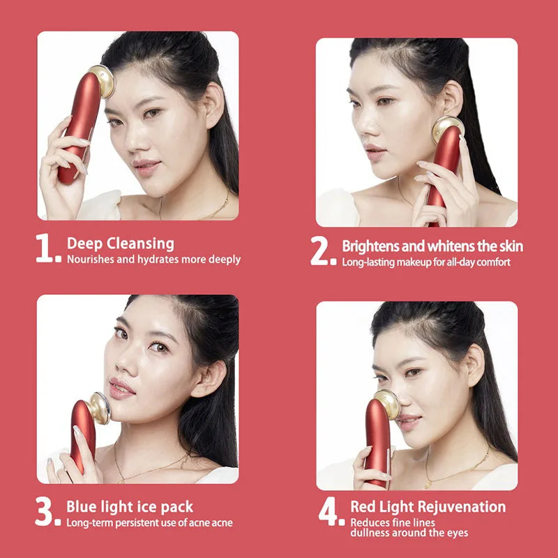 EMS LED Facial Massager – Vibration & Wrinkle Removal Skin Rejuvenator