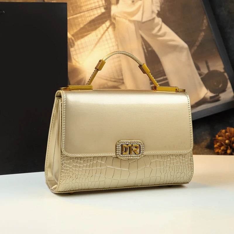 Luxury Casual Leather Women's Crossbody Bag – Small Square Shoulder Bag