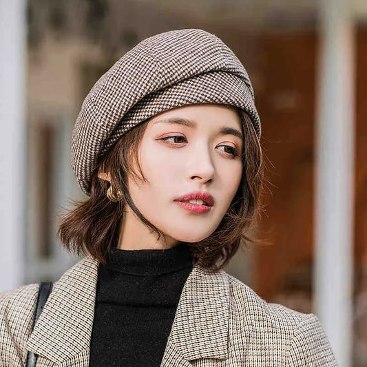 Ella Plaid Beret