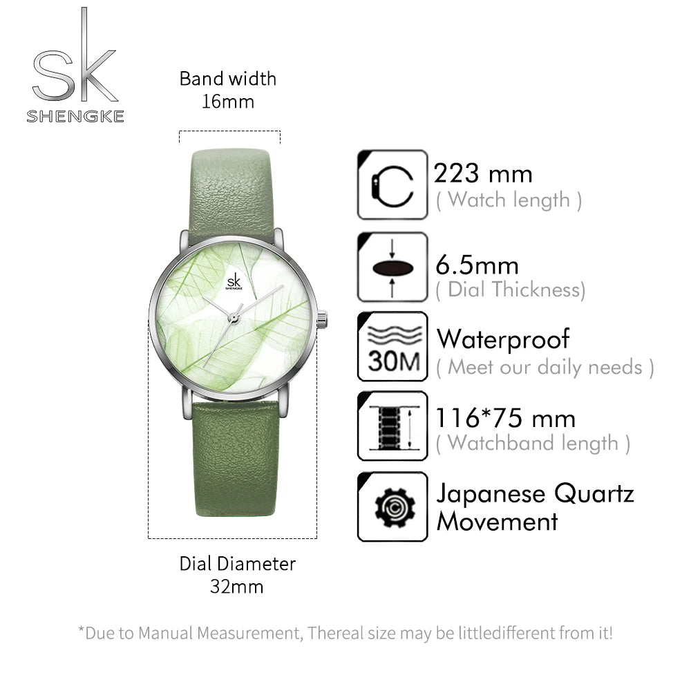 Lily Ultra Thin Green Watch