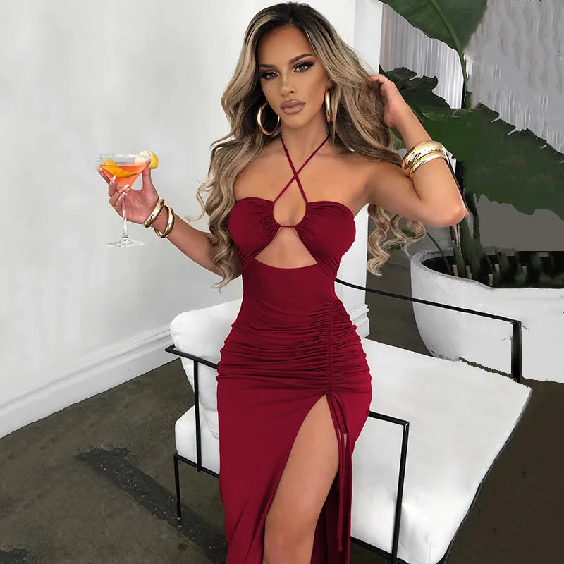 Sexy Midi Backless ROBE