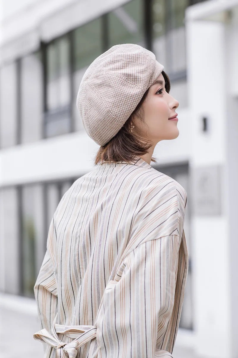 Ella Plaid Beret