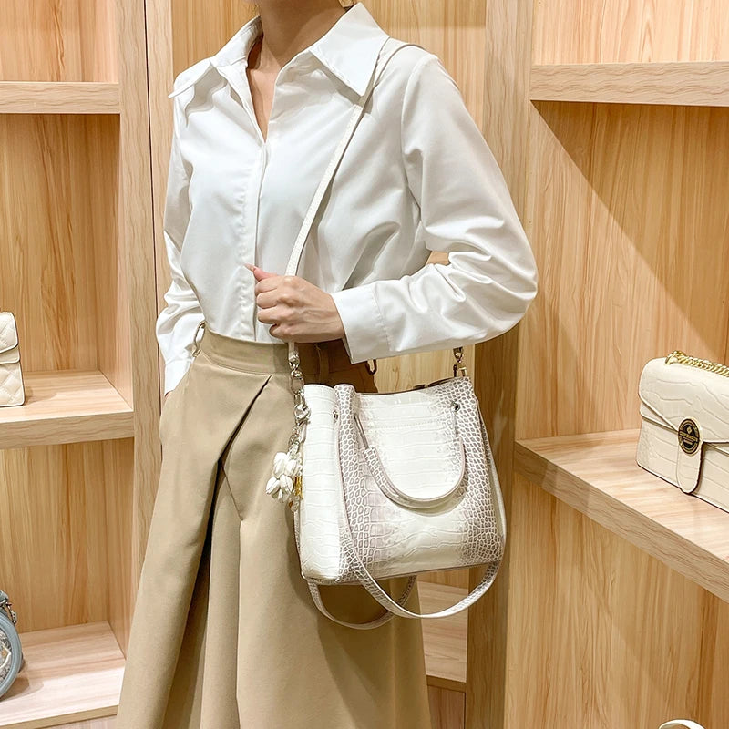 Emily Brand Leather Bucket Bag