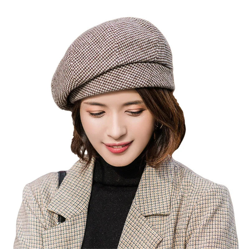 Ella Plaid Beret