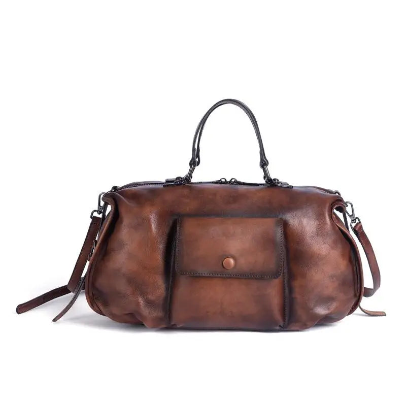 Johnature Retro Genuine Leather Bag