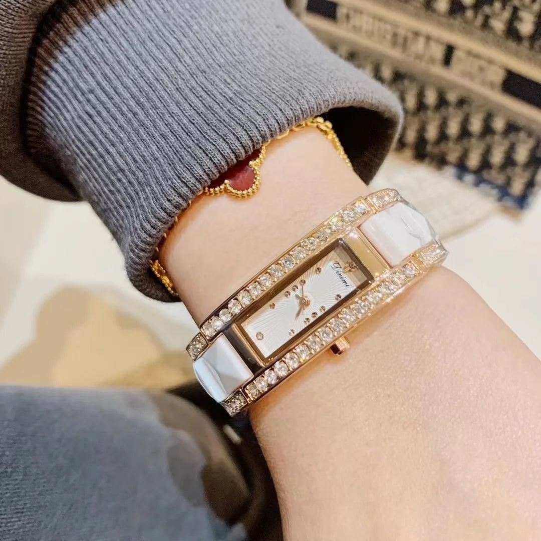 Isabella Crystal Ceramic Watch