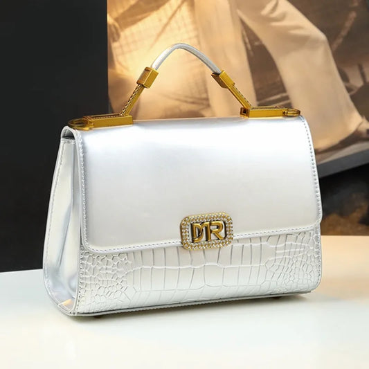 Luxury Casual Leather Women's Crossbody Bag – Small Square Shoulder Bag