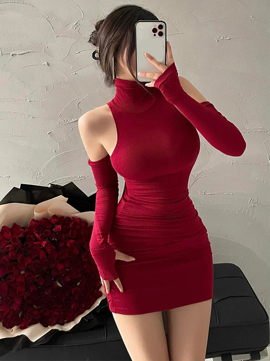 Summer Sexy High Neck Tight Dress