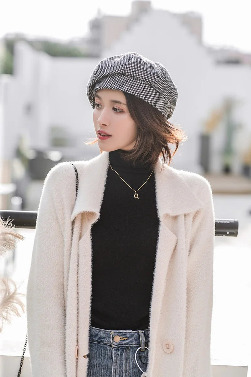 Ella Plaid Beret