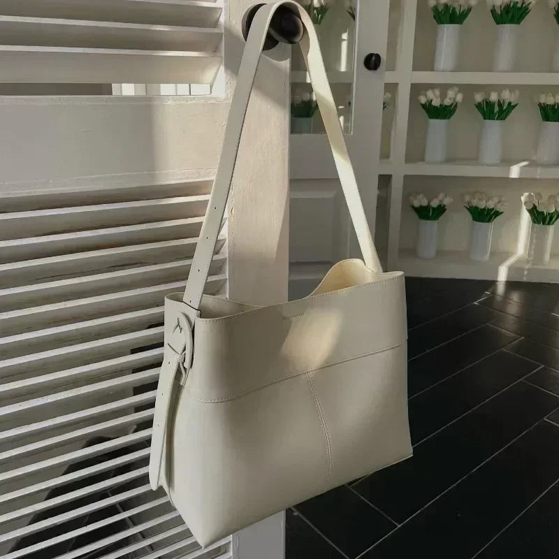 Large Capacity Tote & Crossbody Bag – Autumn/Winter Square Commuter Bag