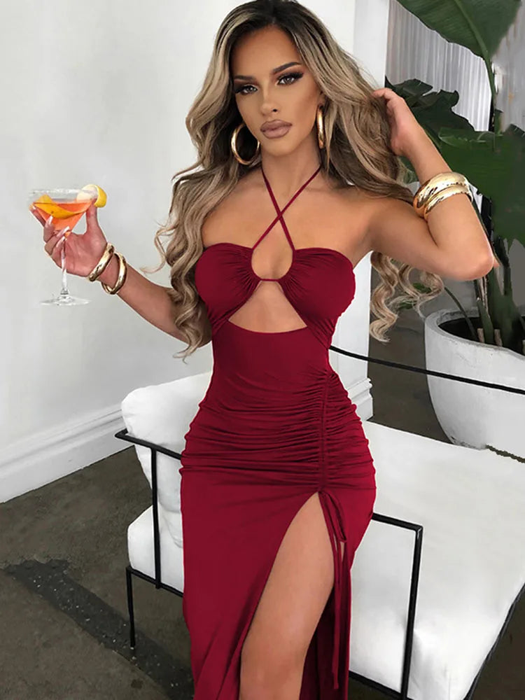 Sexy Midi Backless ROBE
