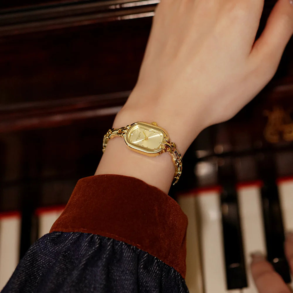 Sophia Gold Oval Watch