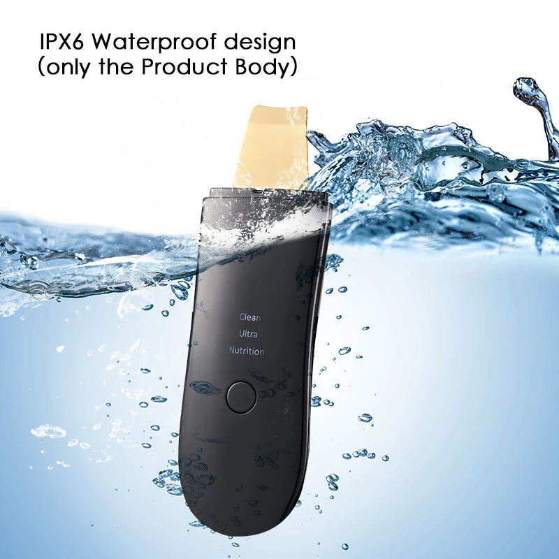 Ultrasonic Skin Scrubber – Blackhead Remover & Facial Lifting Spatula 24kHz