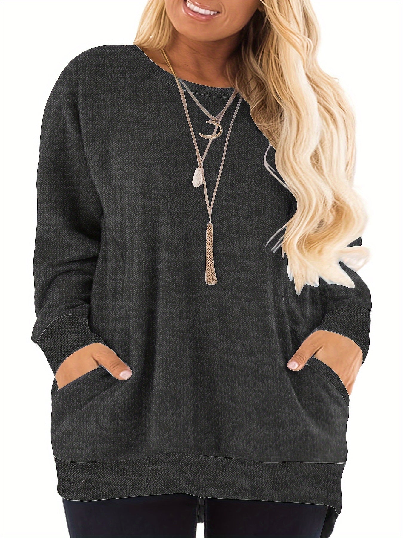 Olivia Plus Size Color Block Sweatshirt