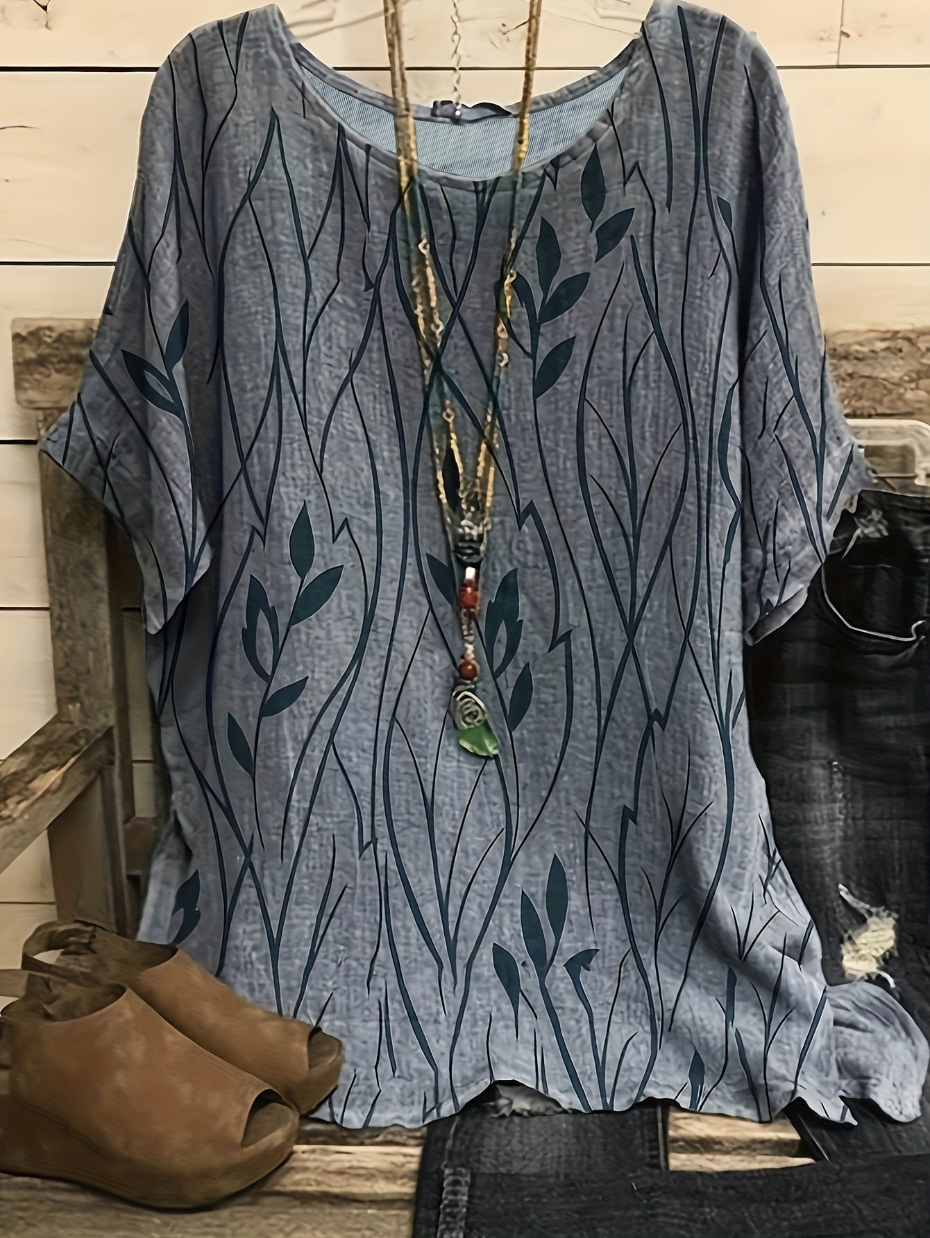 Plus Size Women's Fashion O-Neck T-Shirt