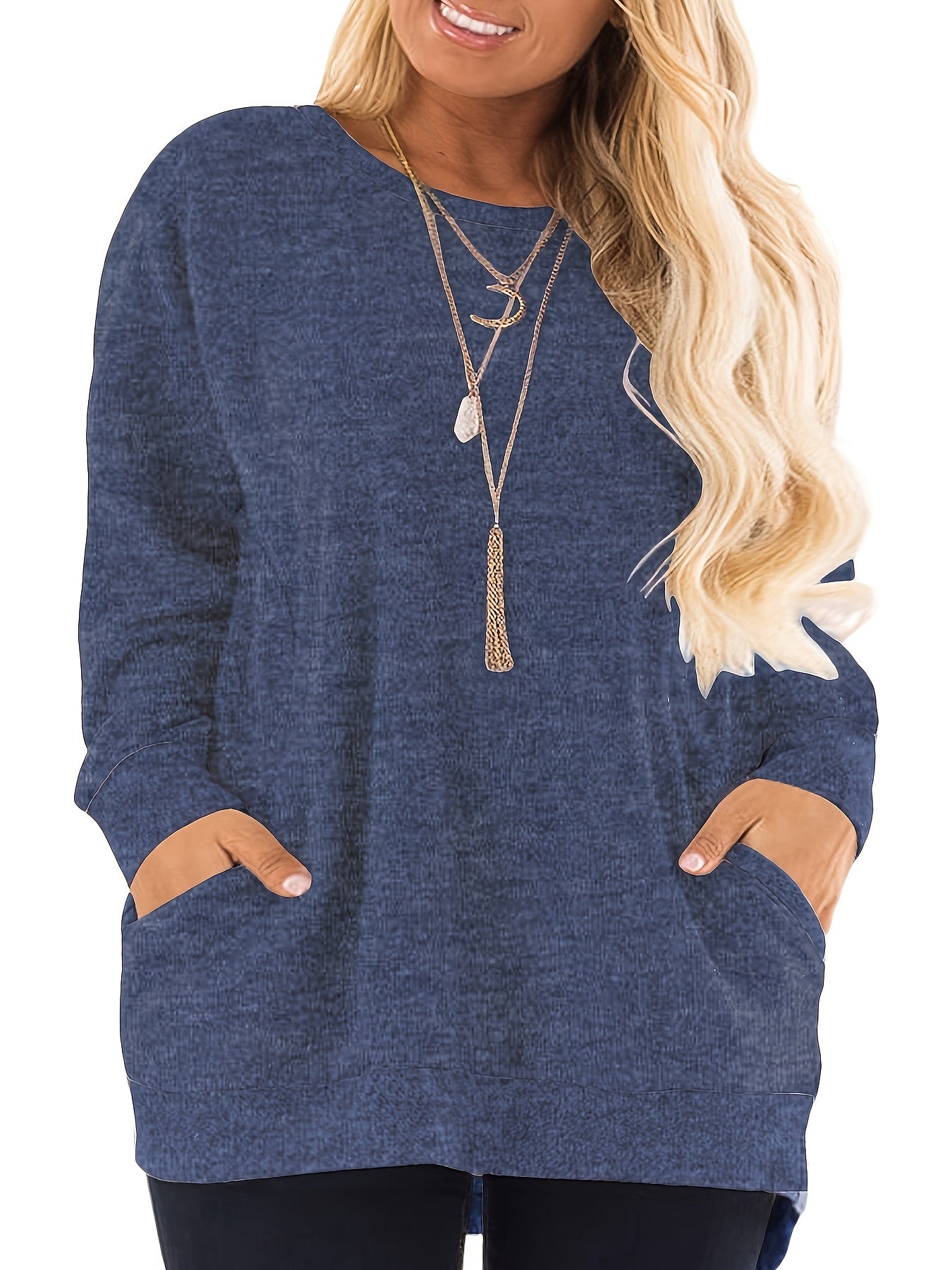 Olivia Plus Size Color Block Sweatshirt