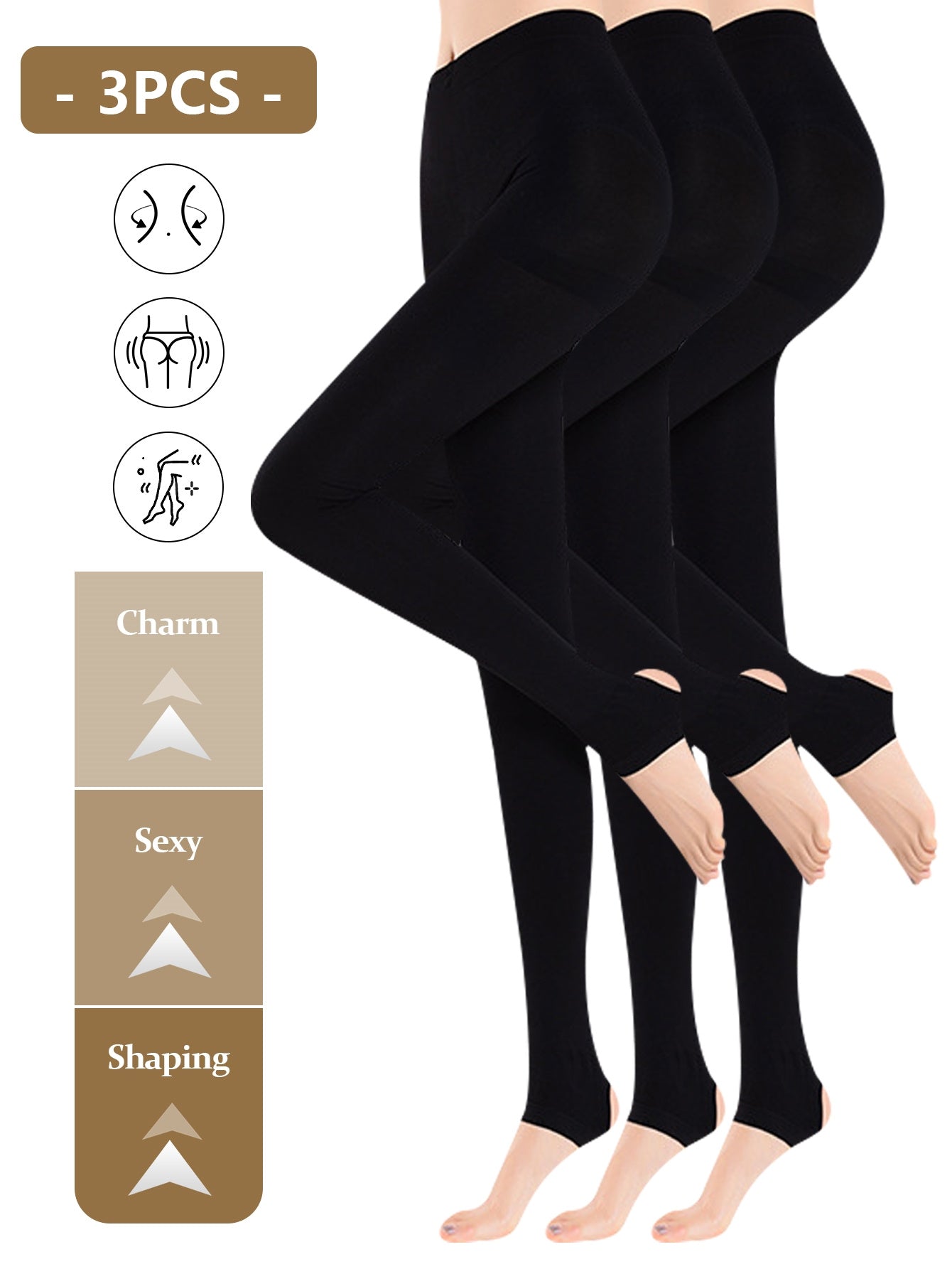 3pcs Set Autumn/Winter Compression Leggings